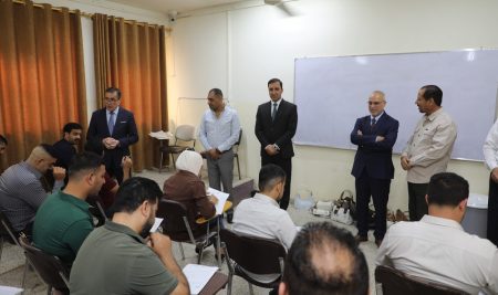 President of the University of Diyala Inspects Final Examinations at the College of Basic Education